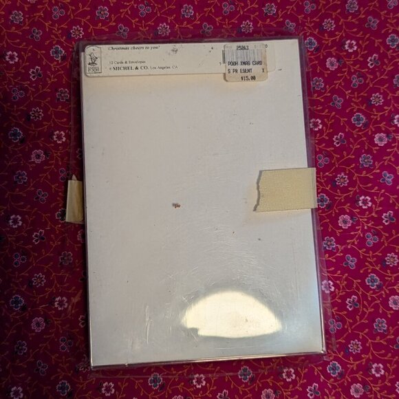 Vintage Christmas Holiday Winnie the Poo & Piglet Cards Ephemera 9 Count - Picture 4 of 6